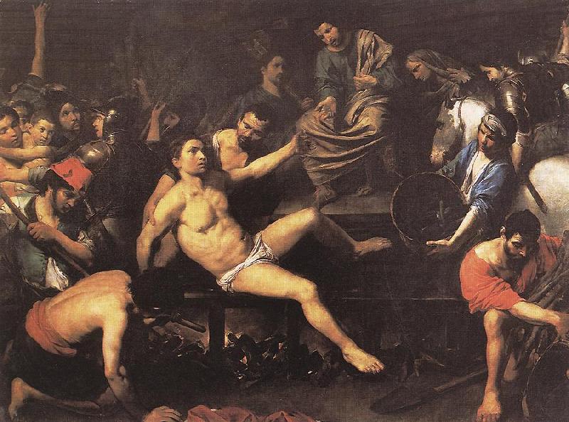 Martyrdom of St Lawrence et, VALENTIN DE BOULOGNE